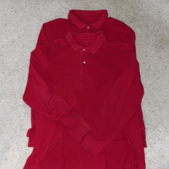 Lands End Bundle of 2 Long Sleeve Polos - Picture 4 of 7